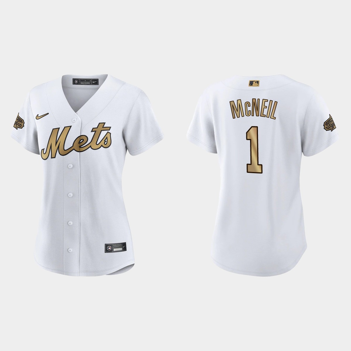 Women New York Mets Jeff McNeil White All-Star Game Jersey