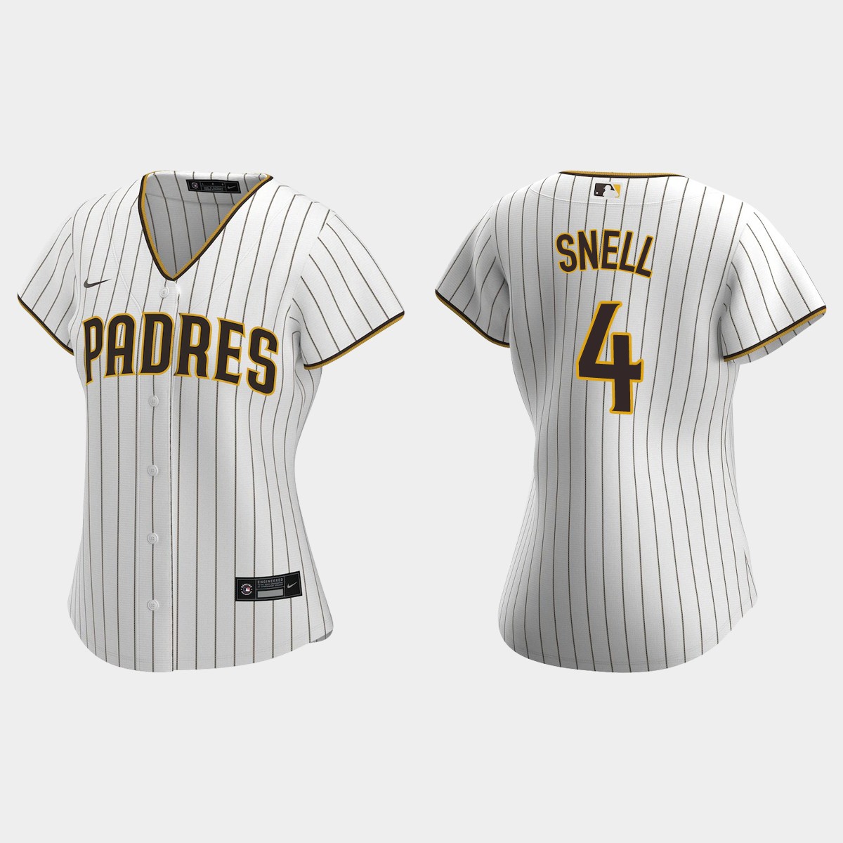 Women San Diego Padres Blake Snell White Brown Home Jersey