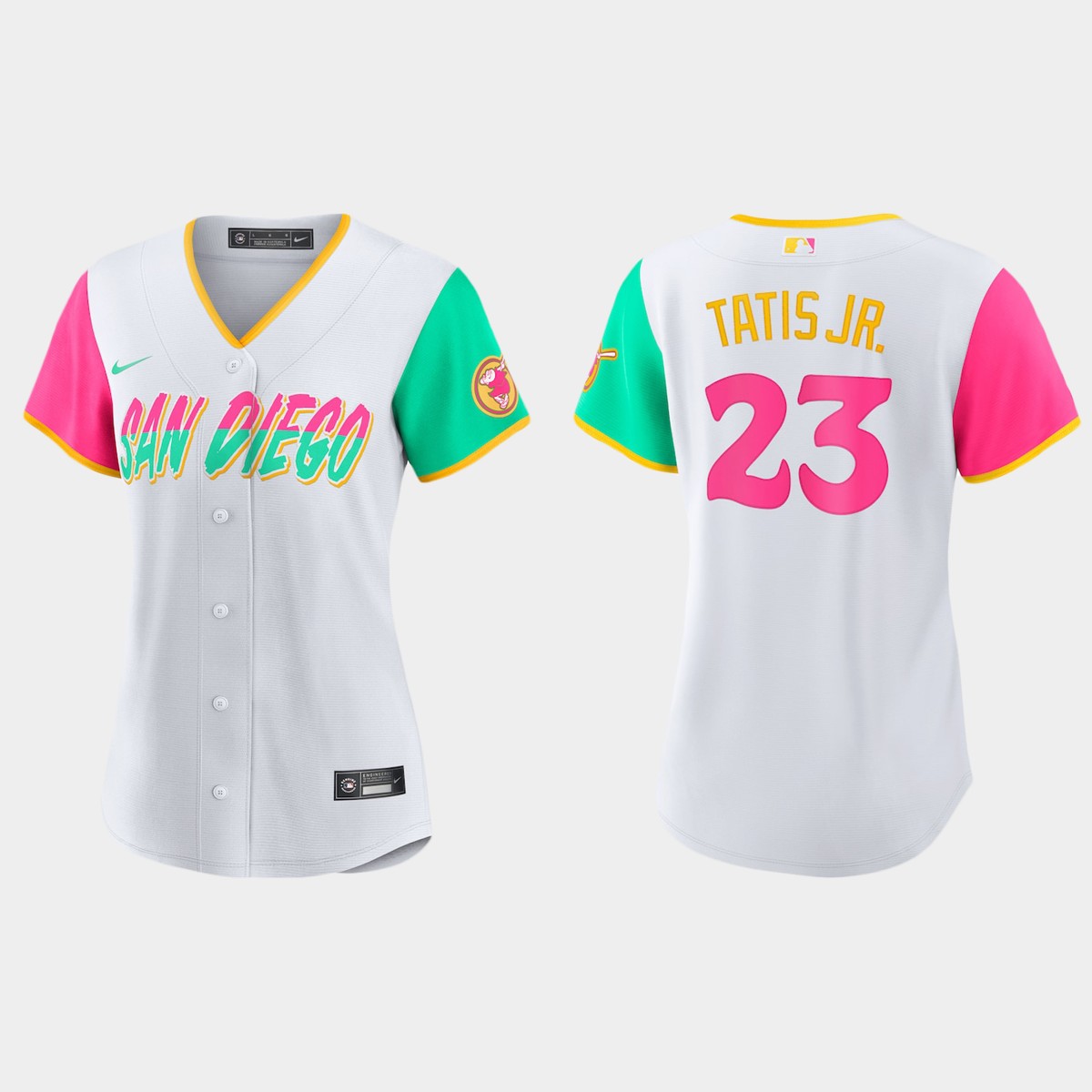 Women San Diego Padres Fernando Tatis Jr. White City Connect Jersey