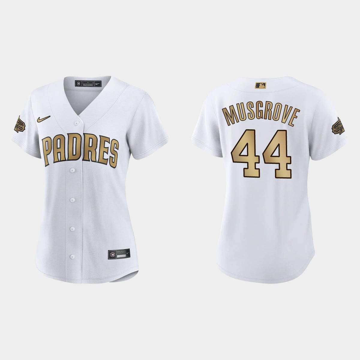 Women San Diego Padres Joe Musgrove White All-Star Game Jersey