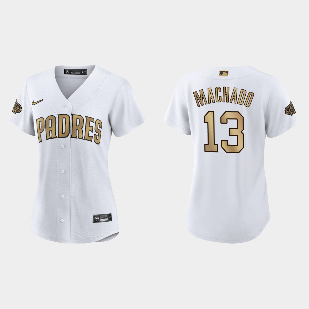 Women San Diego Padres Manny Machado White All-Star Game Jersey