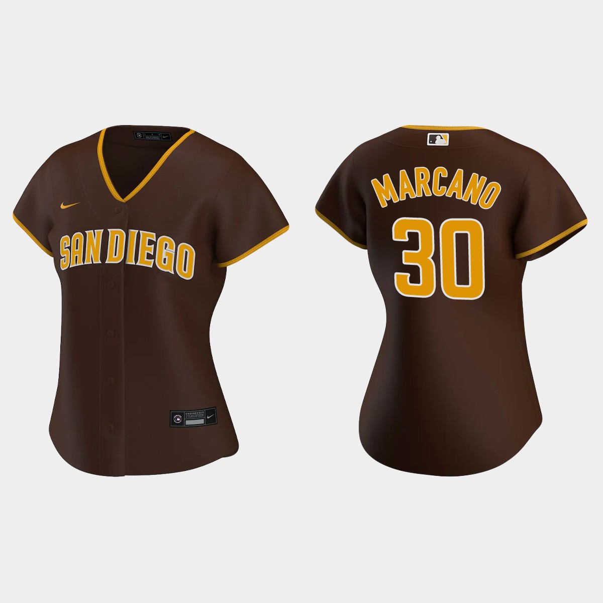 Women San Diego Padres Tucupita Marcano Brown Jersey