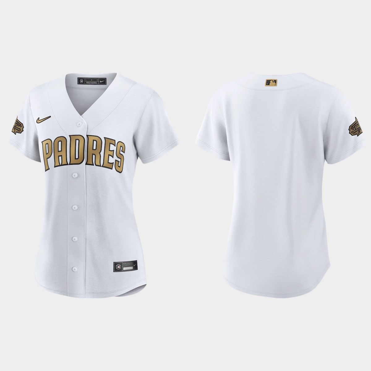 Women San Diego Padres White All-Star Game Jersey