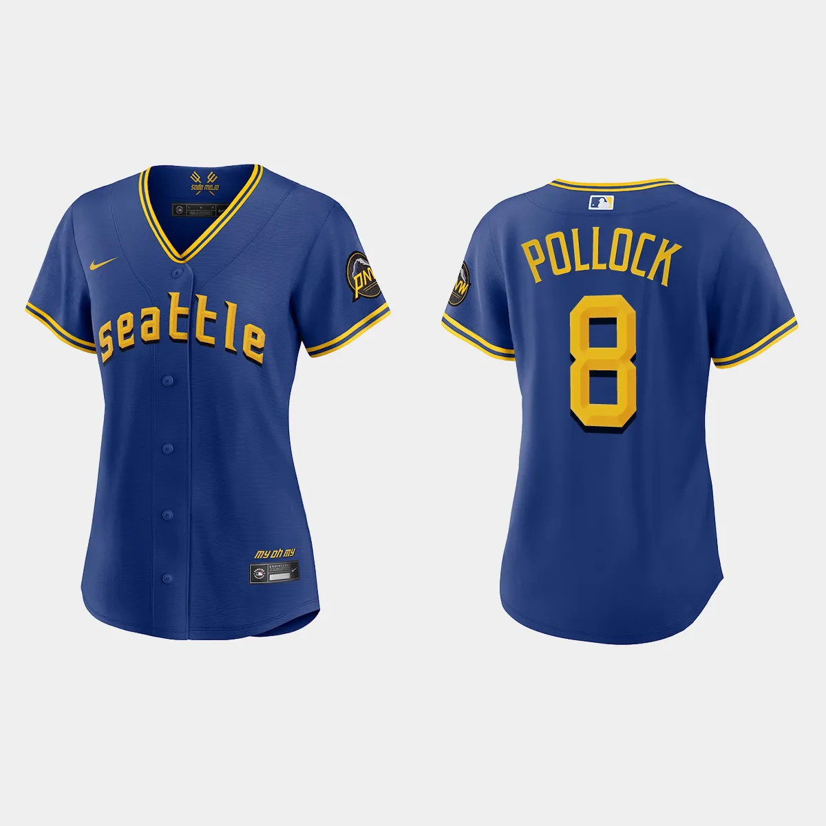 Women Seattle Mariners AJ Pollock Royal City Connect Jersey