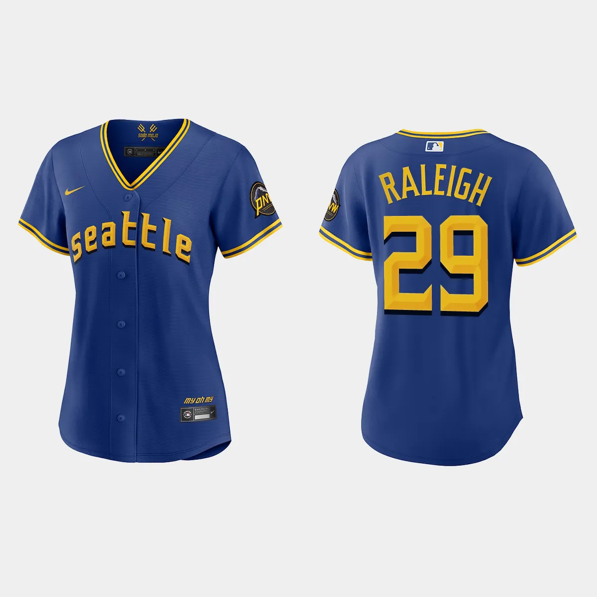 Women Seattle Mariners Cal Raleigh Royal City Connect Jersey