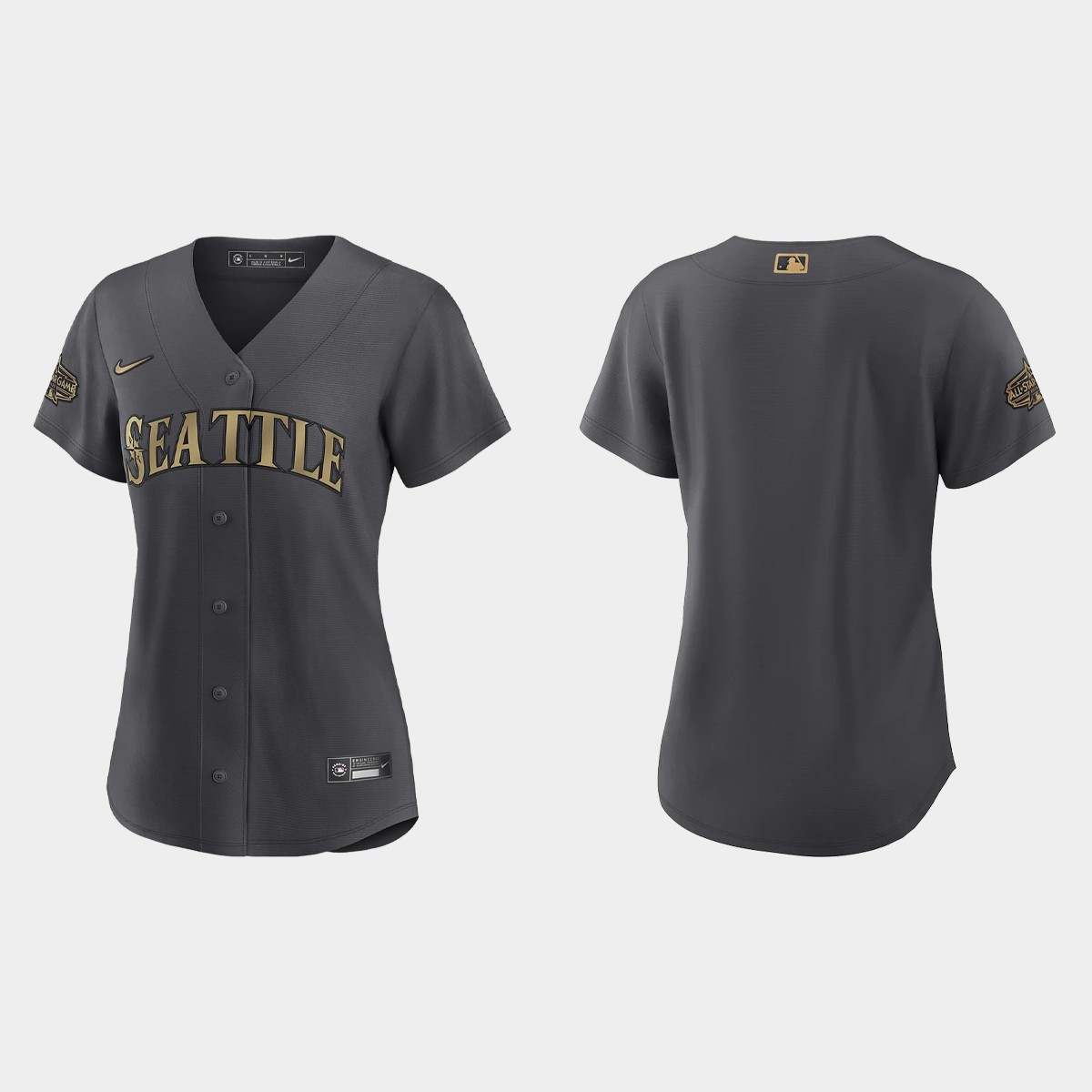Women Seattle Mariners Charcoal All-Star Game Jersey