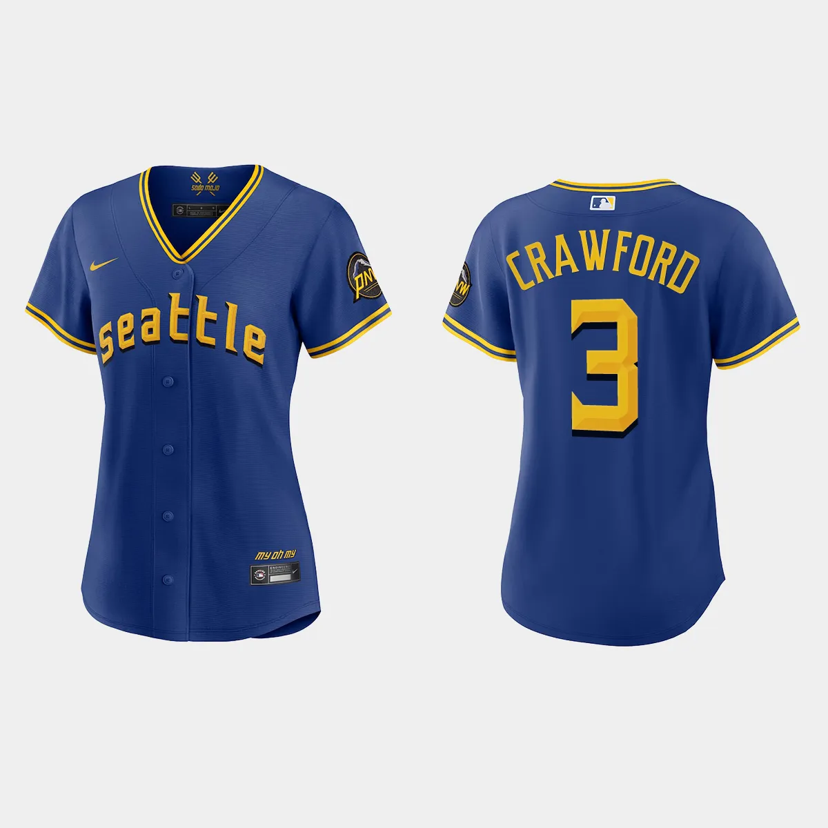 Women Seattle Mariners J.P. Crawford Royal City Connect Jersey