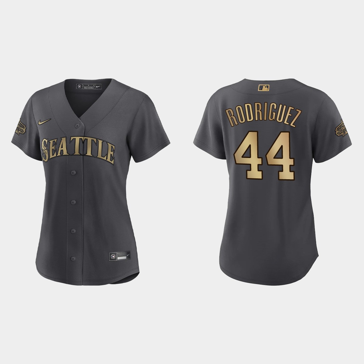 Women Seattle Mariners Julio Rodriguez Charcoal All-Star Game Jersey