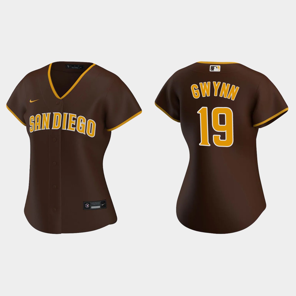 Women's San Diego Padres Tony Gwynn Brown Road Jersey