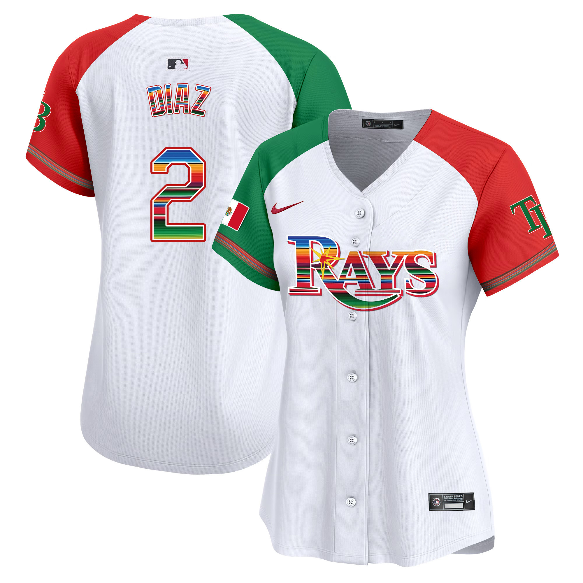 Yandy Diaz Women's Tampa Bay Rays Mexico Vapor Premier Limited Alternate Jersey