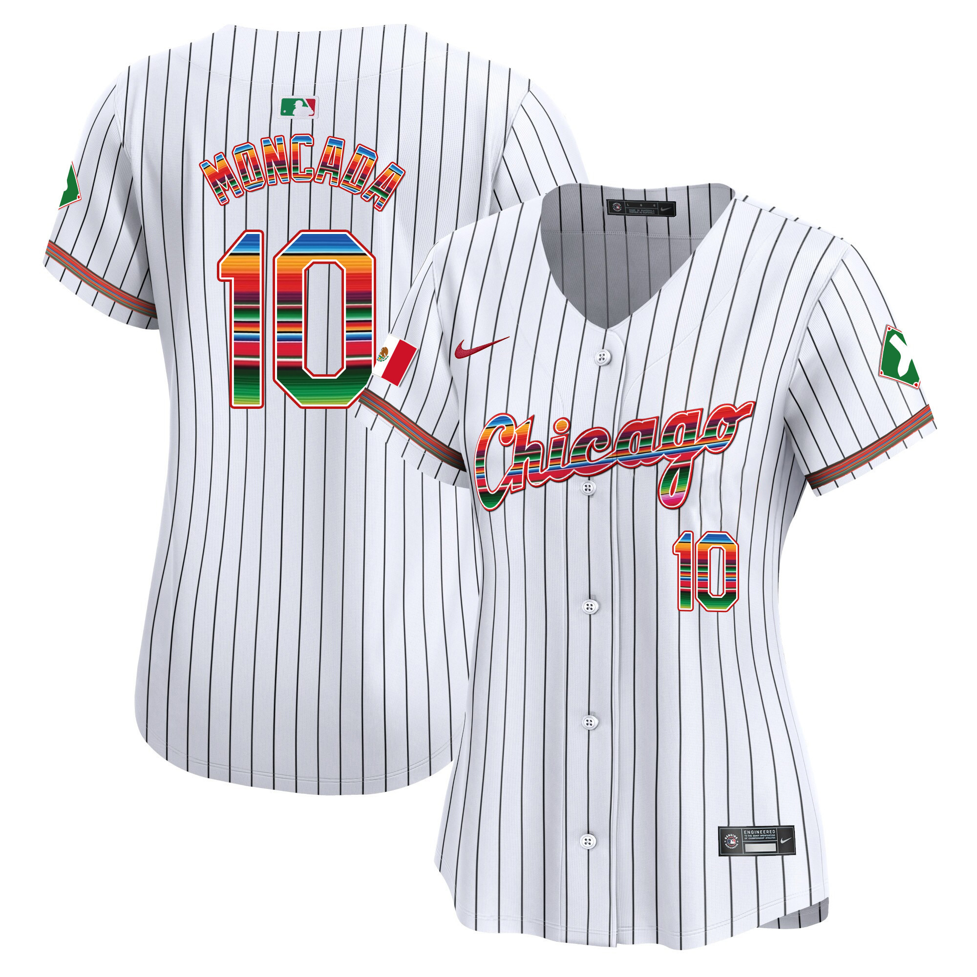 Yoan Moncada Women's Chicago White Sox Mexico Vapor Premier Limited V3 Stripe Jersey - All Stitched