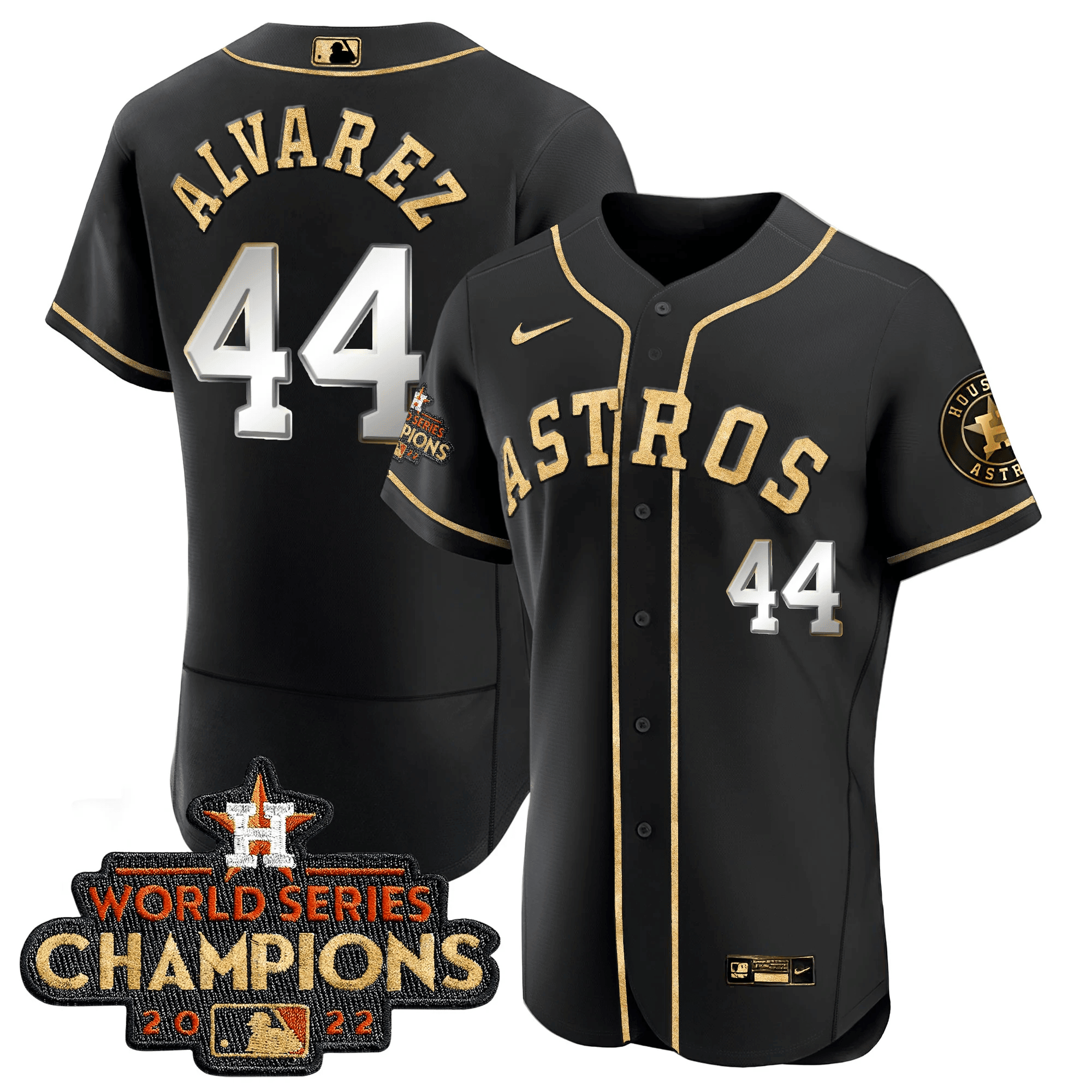Yordan Álvarez Men's Houston Astros World Series Champions Color Rush Limited Flex Black Jersey - All Stitched