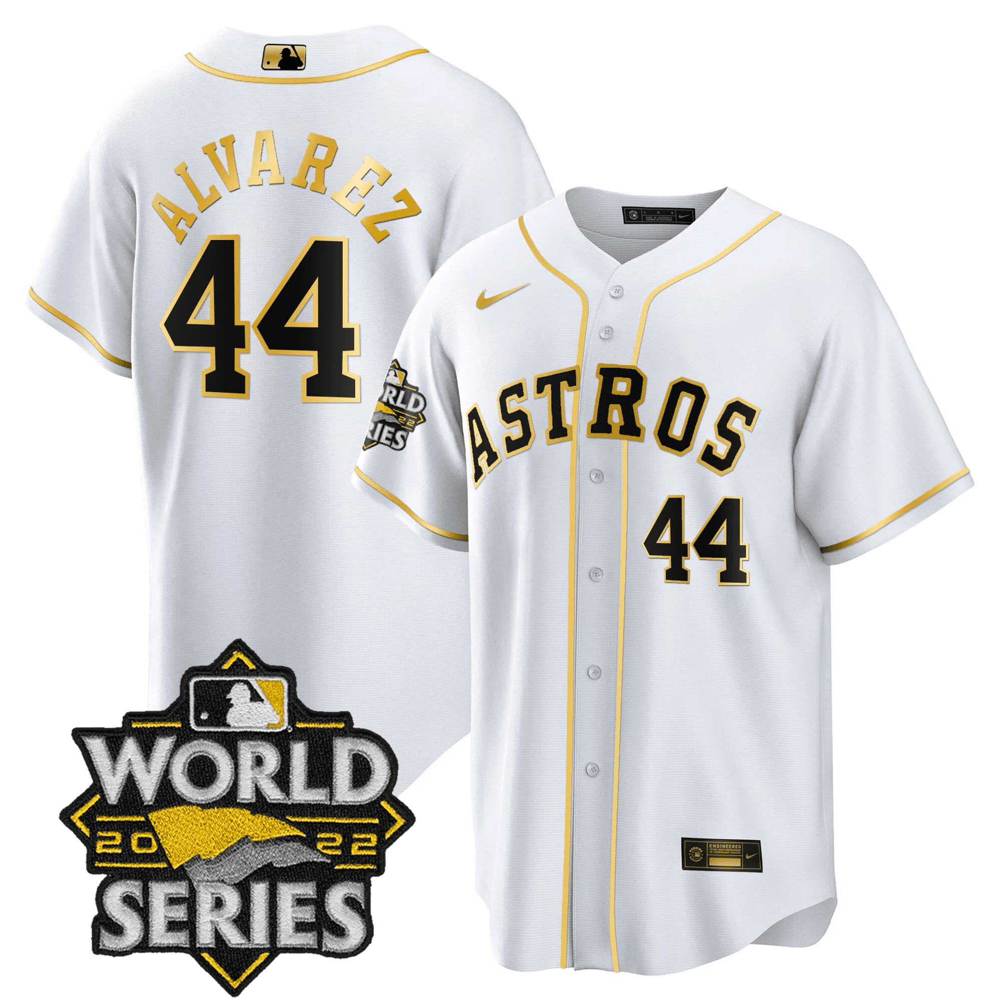 Yordan Álvarez Men's Houston Astros World Series Player Cool White Jersey