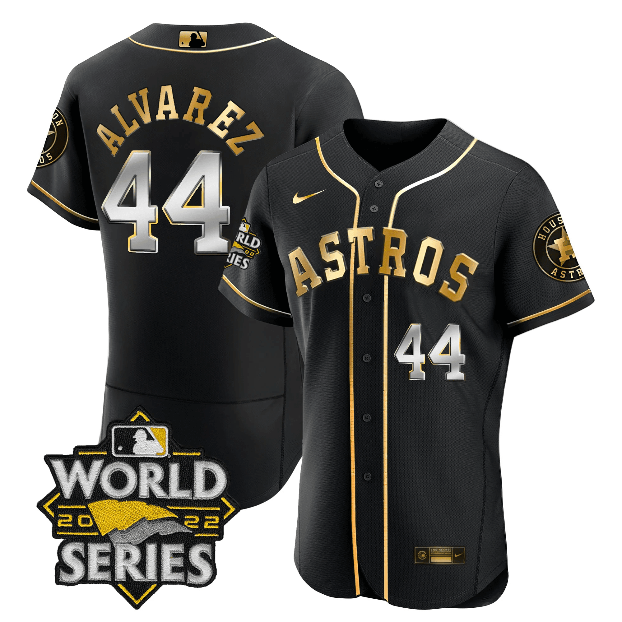 Yordan Álvarez Men's Houston Astros World Series Player Flex Black Jersey