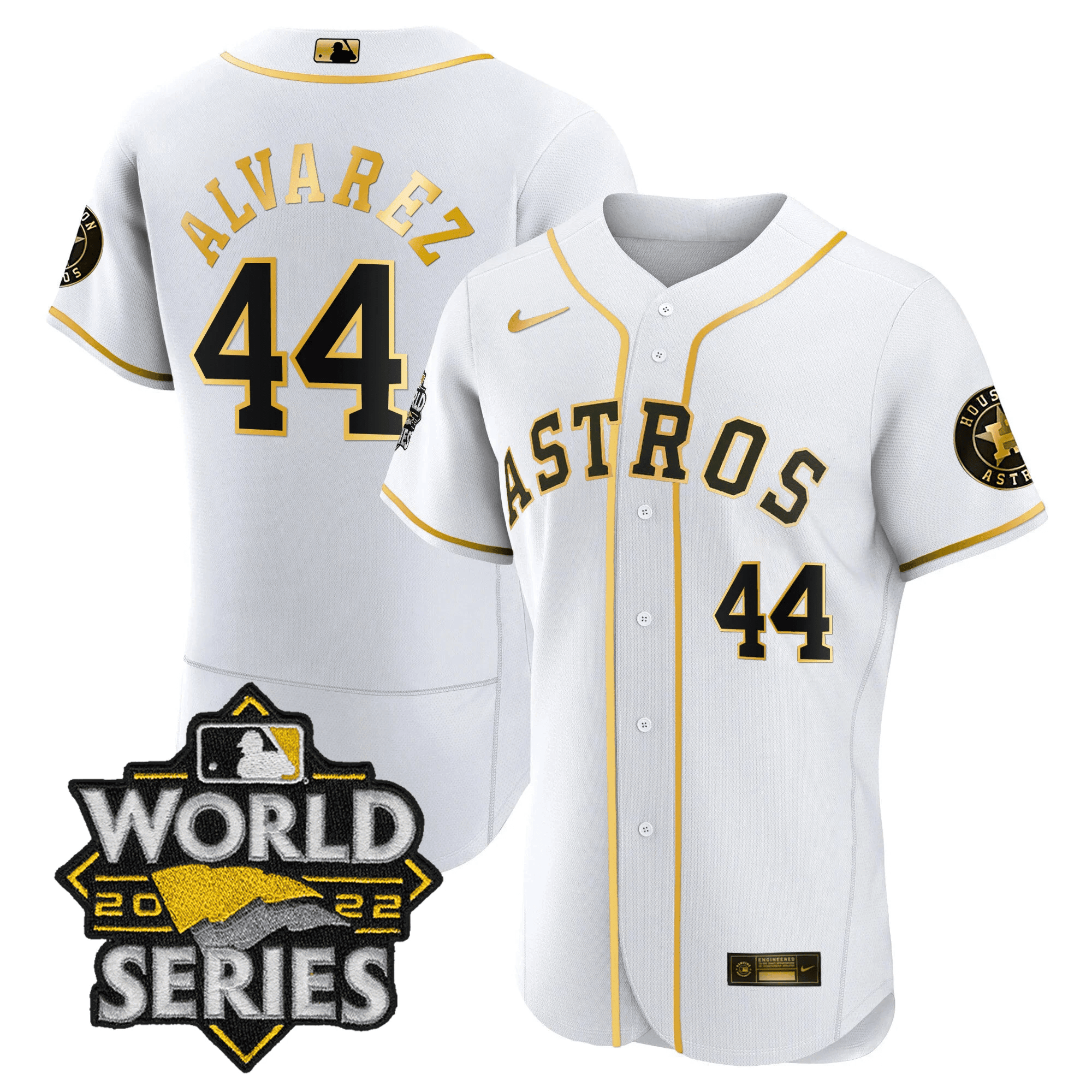 Yordan Álvarez Men's Houston Astros World Series Player Flex White Jersey