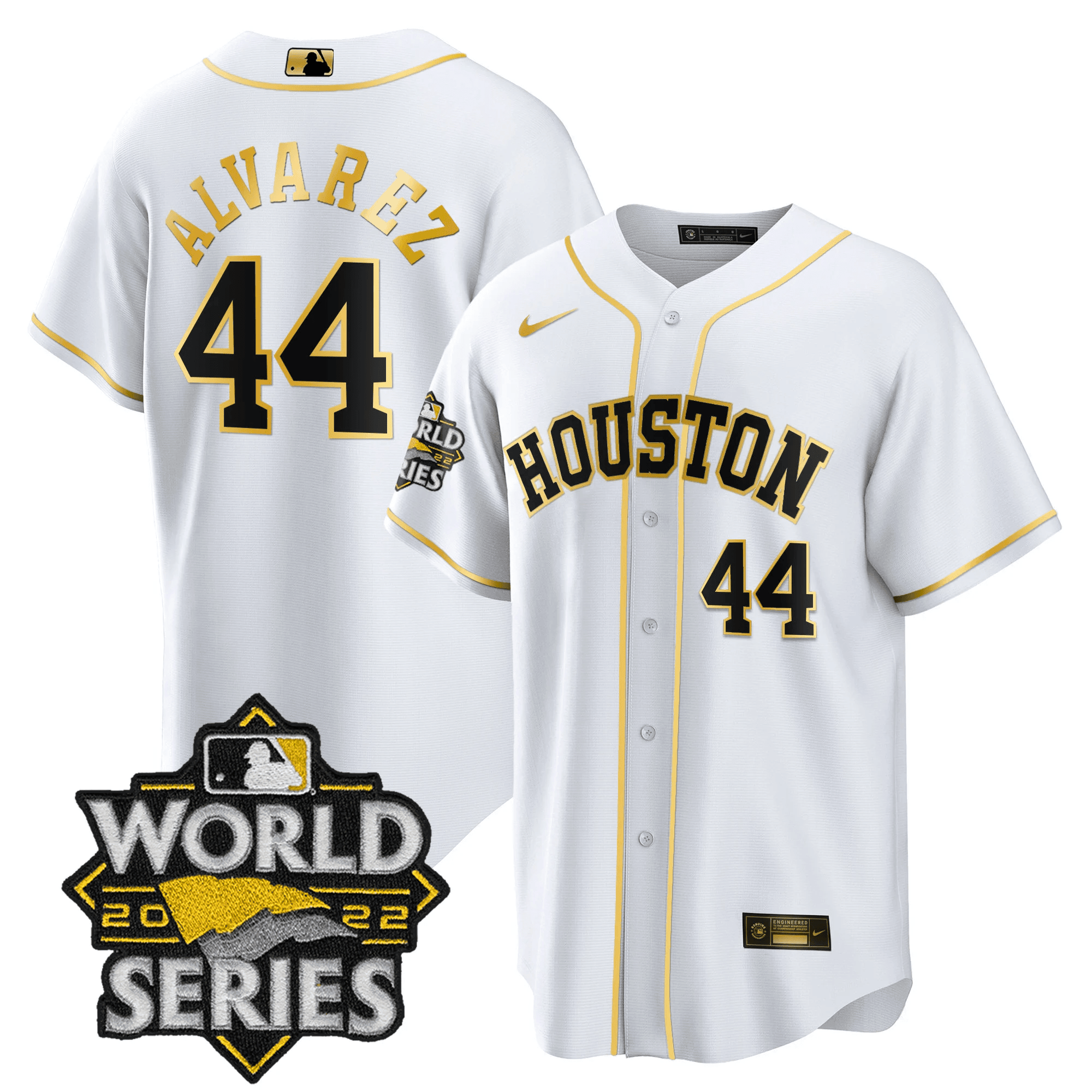 Yordan Álvarez Men's Houston Astros World Series Limited Cool White Jersey - All Stitched