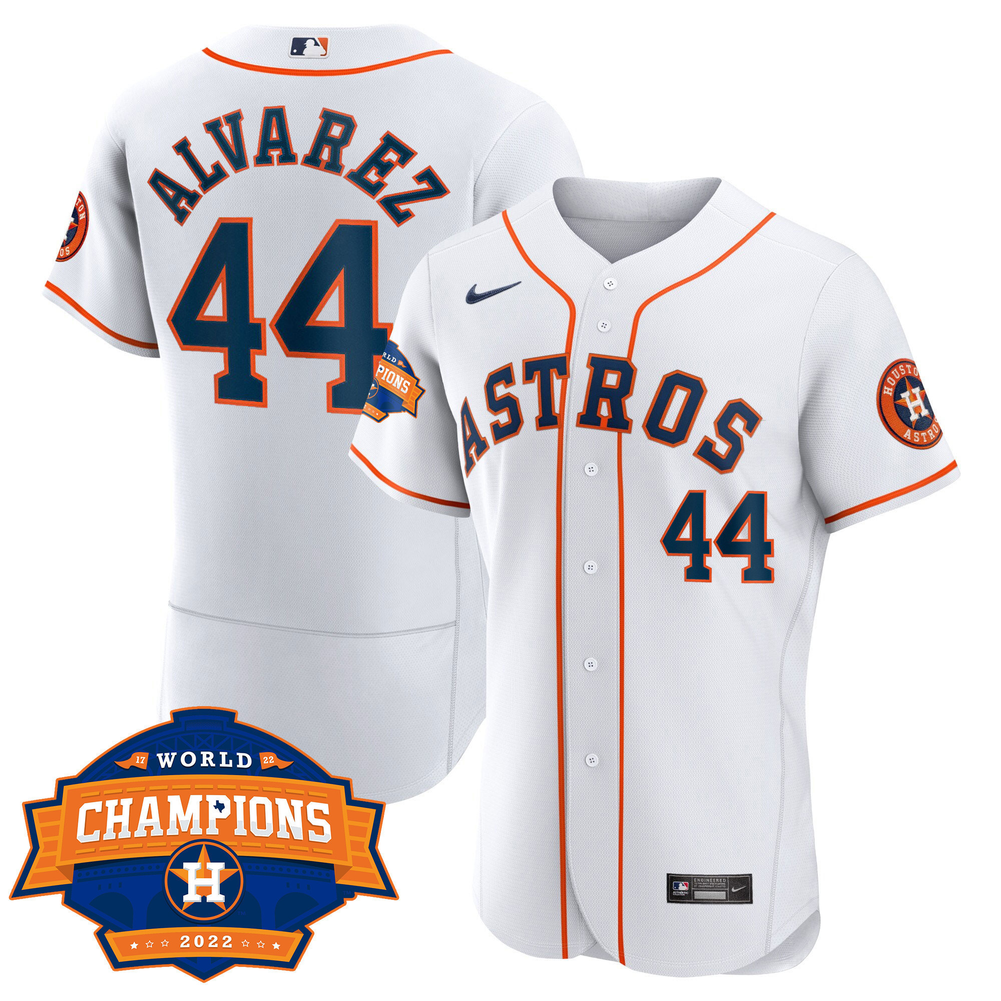 Yordan Álvarez Women's Houston Astros World Series Champions Patch Limited Flex Home Jersey