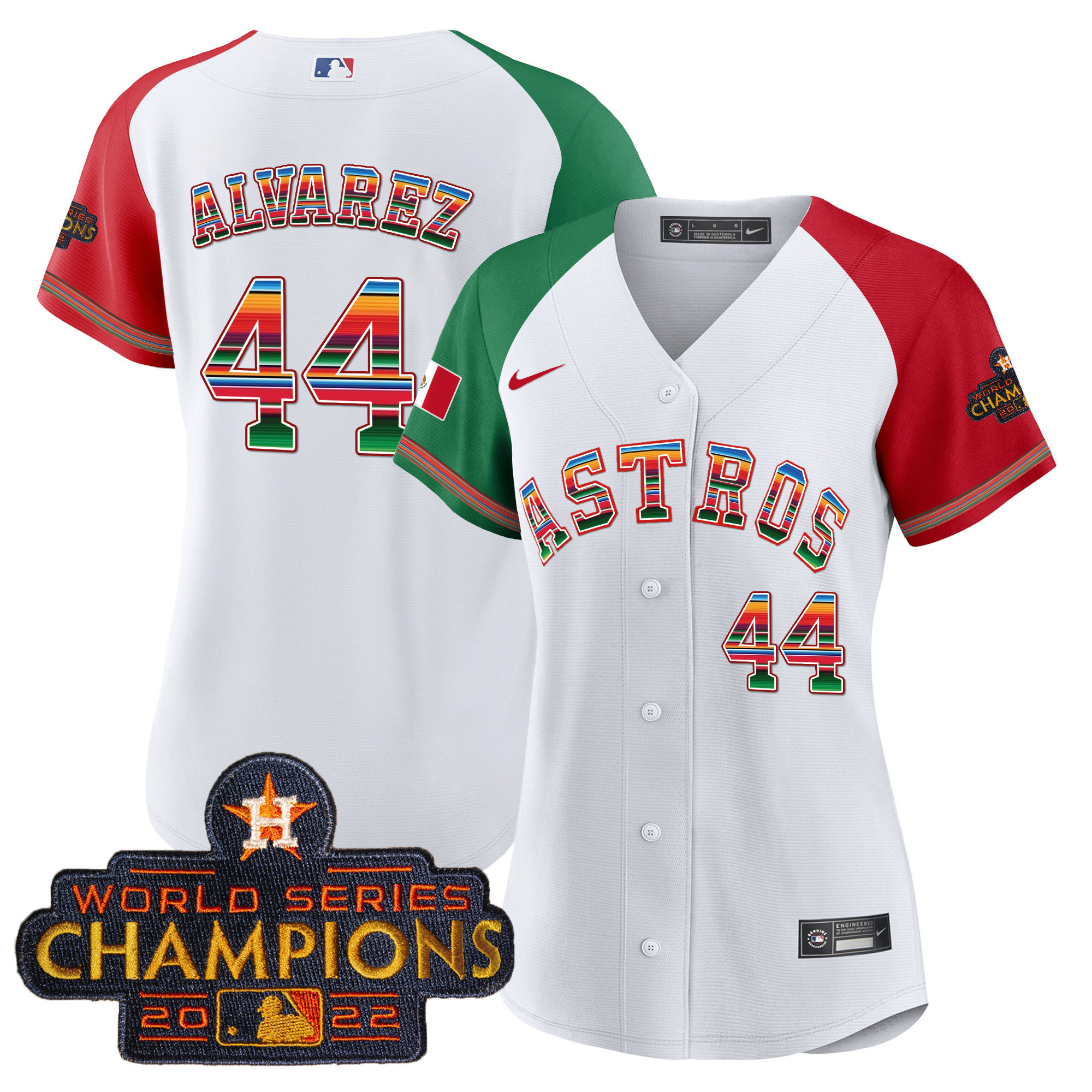 Yordan Álvarez Women's Houston Astros Mexico Baseball Limited Alternate Jersey - All Stitched