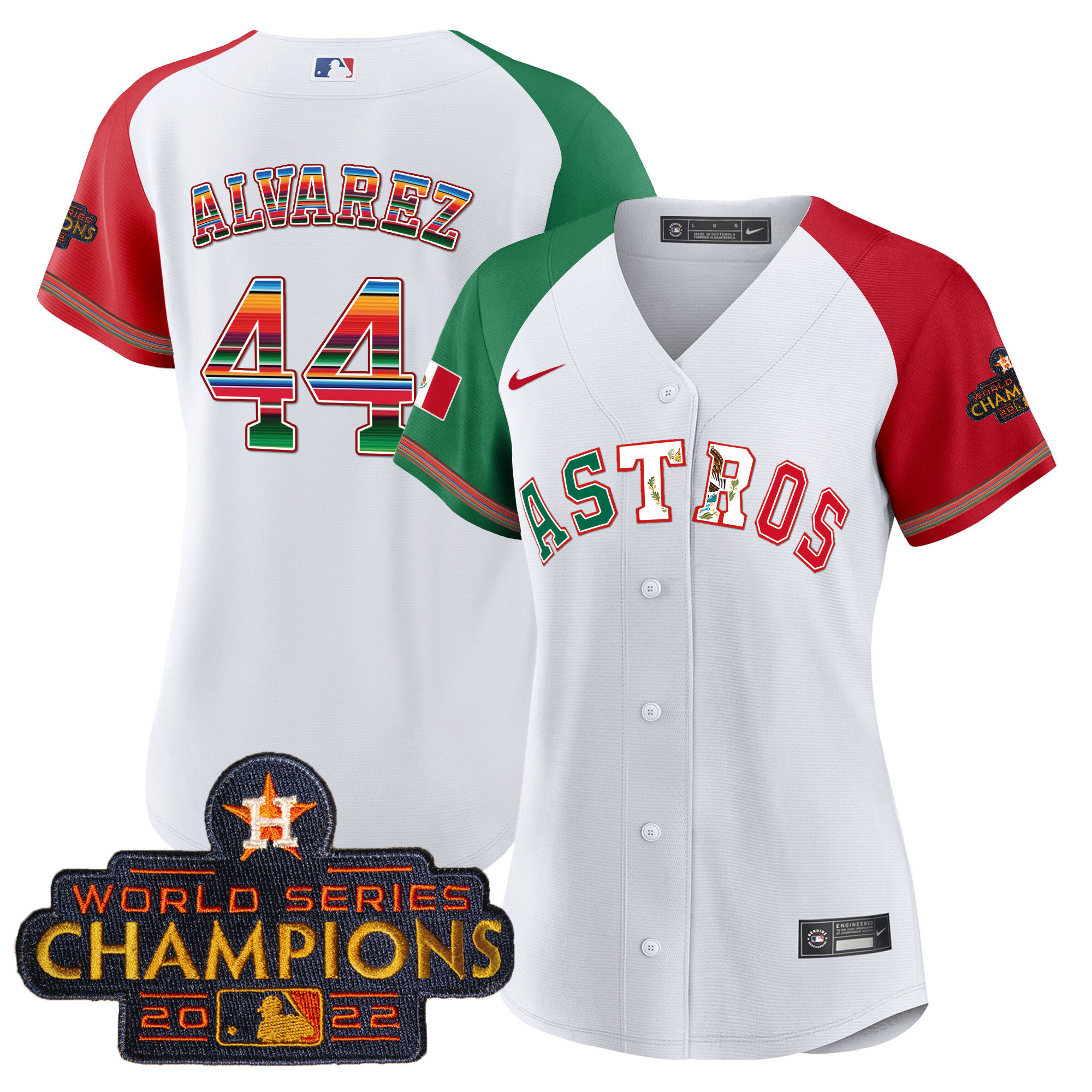 Yordan Álvarez Women's Houston Astros Mexico Baseball Limited V3 Alternate Jersey - All Stitched