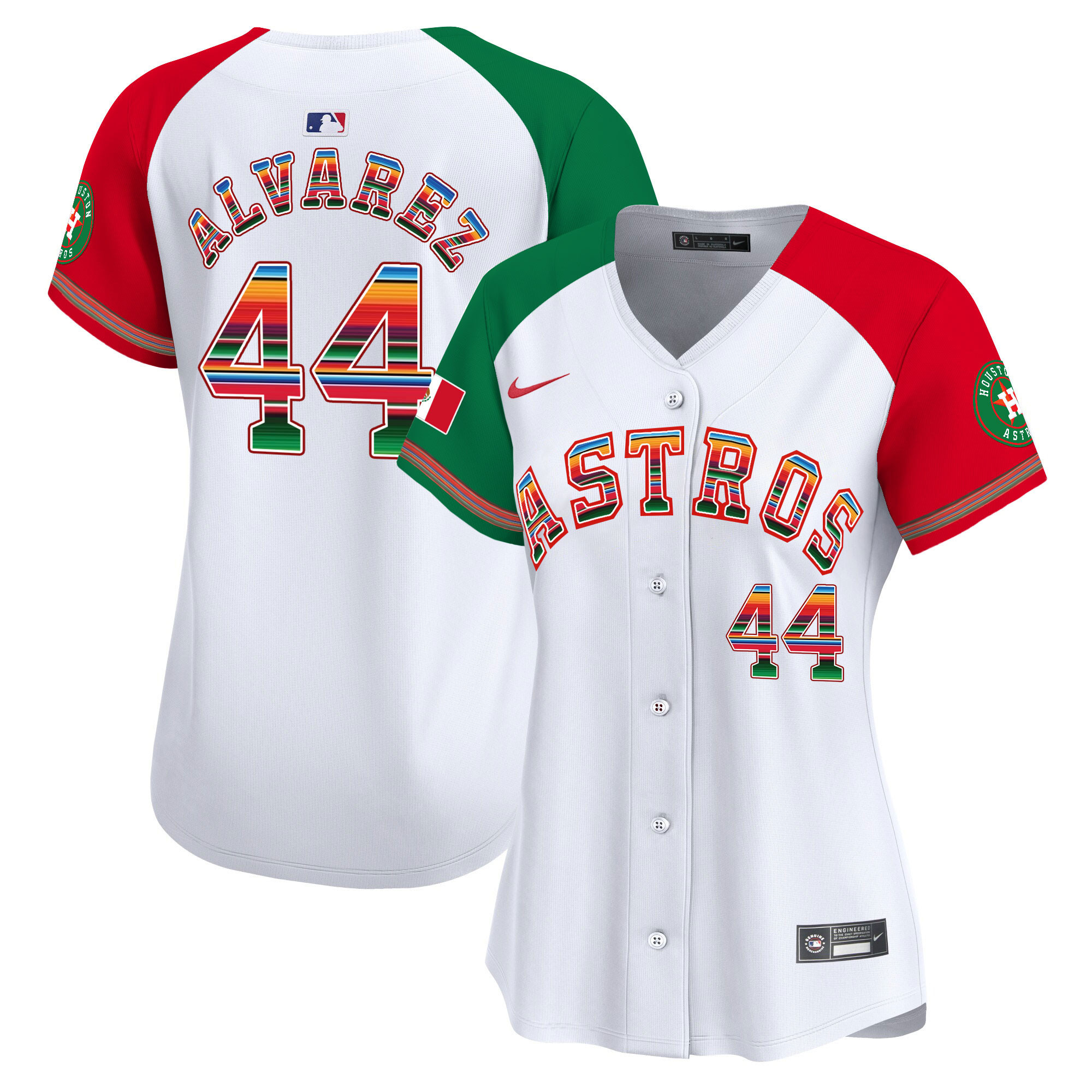 Yordan Álvarez Women's Houston Astros Mexico Vapor Premier Limited Alternate Jersey - All Stitched