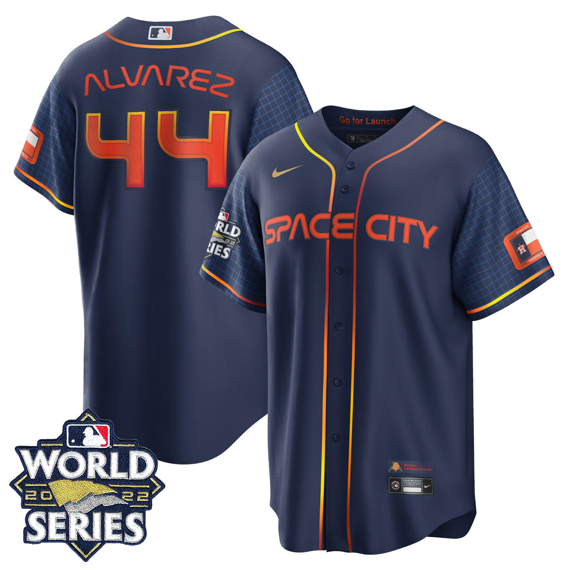 Yordan Álvarez Youth's Houston Astros World Series Player Cool Space City Jersey
