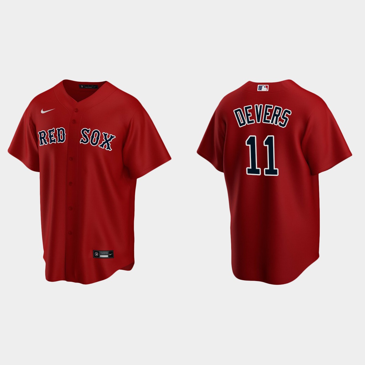 Youth #11 Rafael Devers Boston Red Sox Red Alternate Jersey