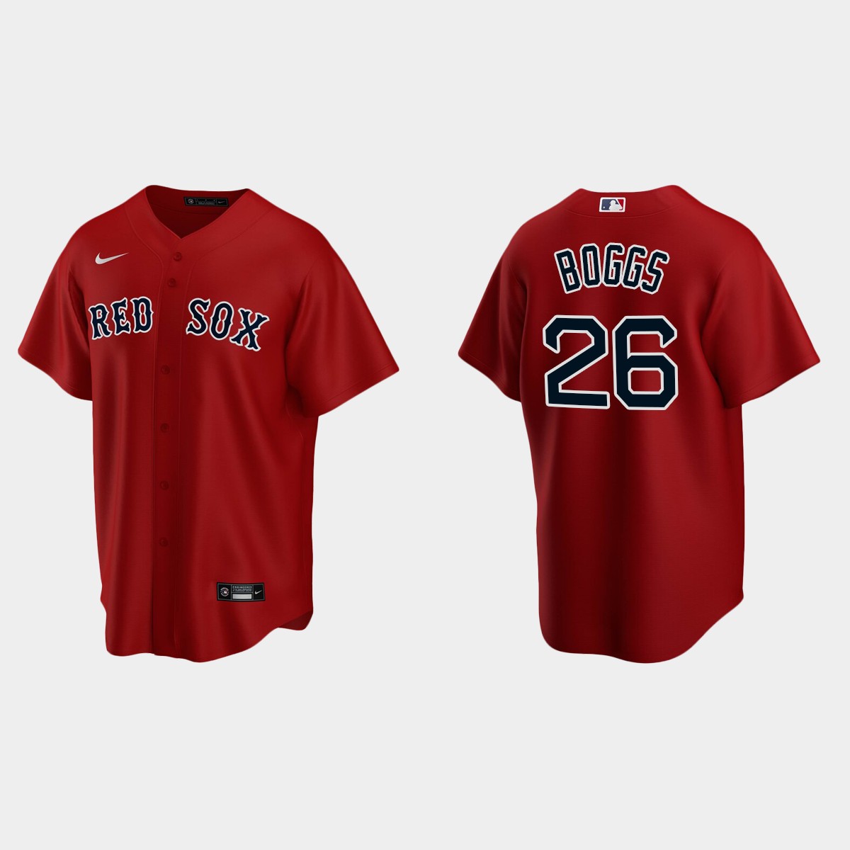 Youth #26 Wade Boggs Boston Red Sox Red Alternate Jersey
