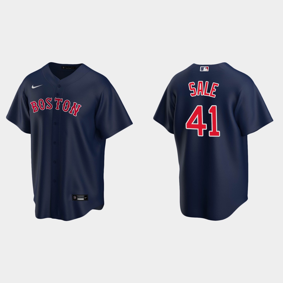 Youth #41 Chris Sale Boston Red Sox Navy Alternate Jersey