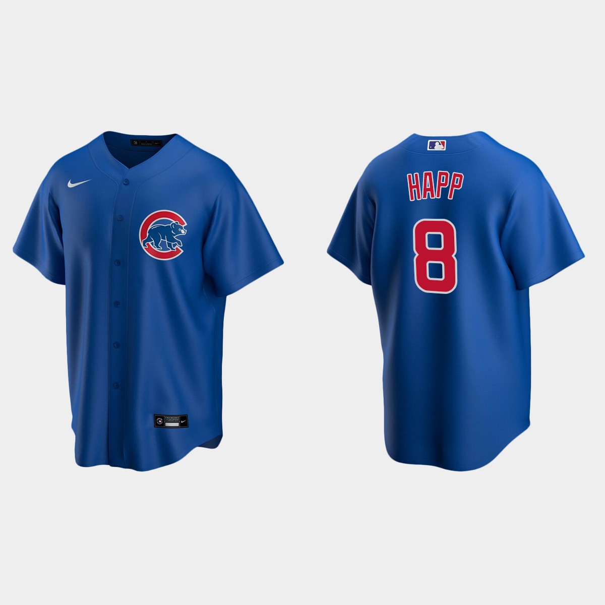 Youth #8 Ian Happ Chicago Cubs Royal Alternate Jersey