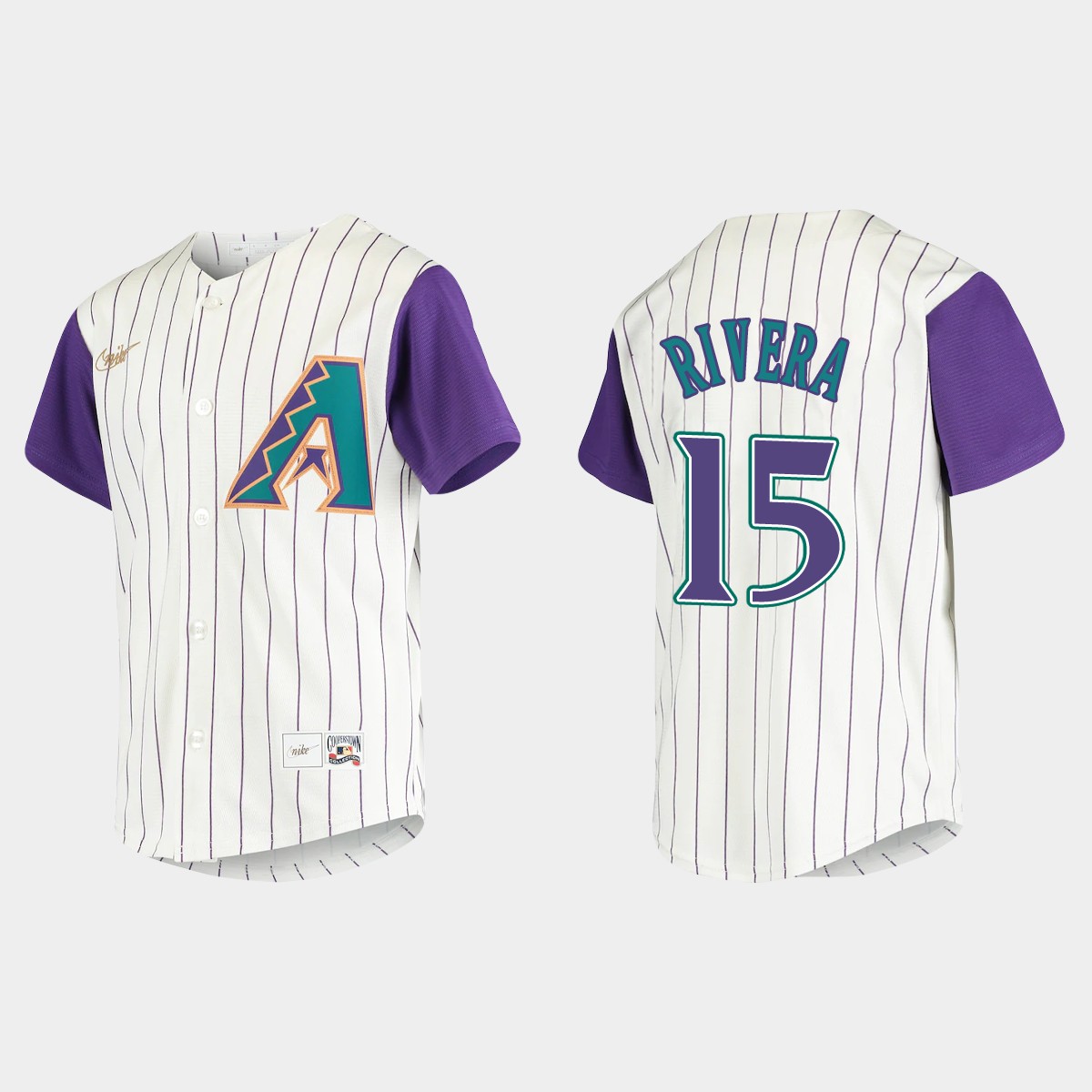 Youth Arizona Diamondbacks Emmanuel Rivera Cream Cooperstown Collection Jersey
