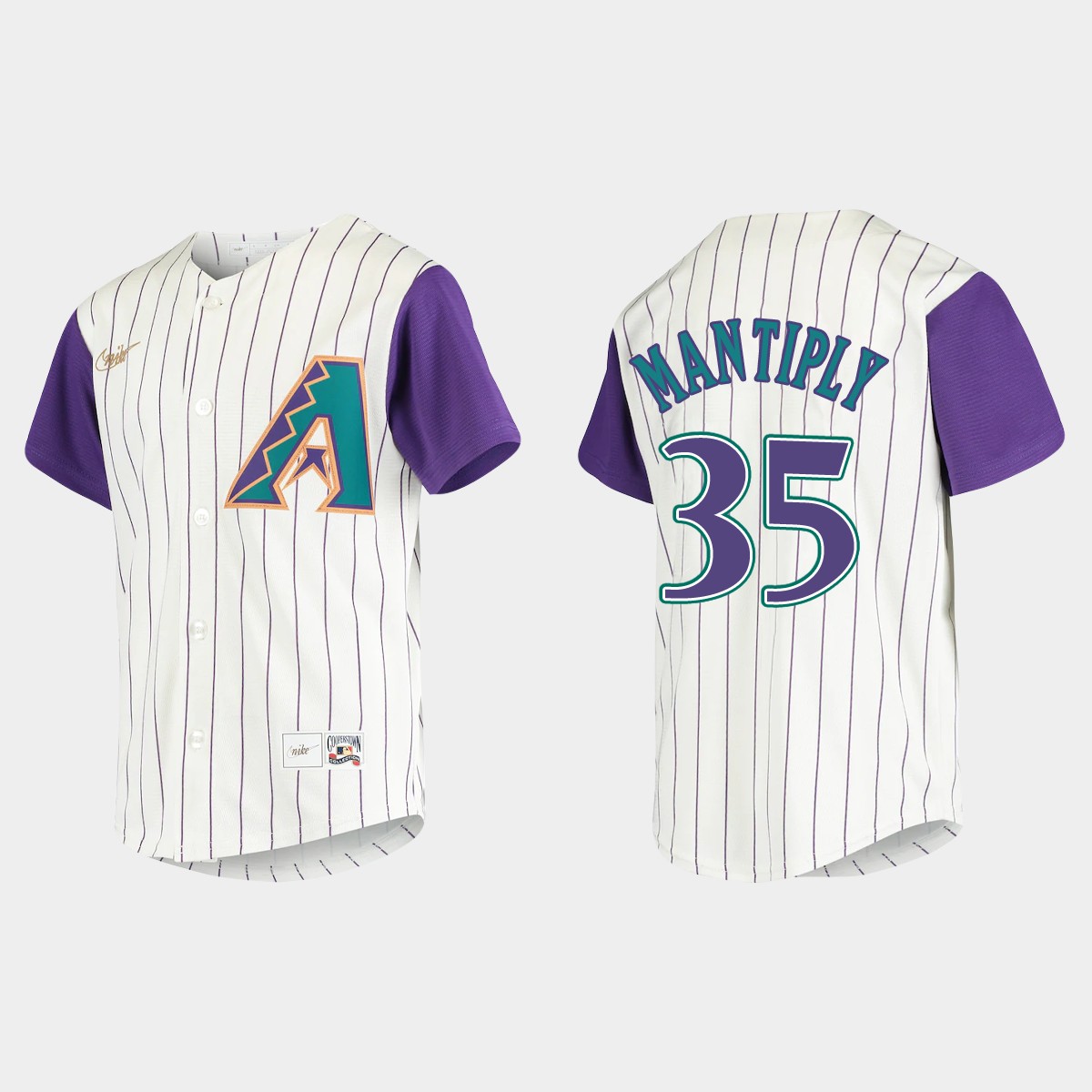 Youth Arizona Diamondbacks Joe Mantiply Cream Cooperstown Collection Jersey