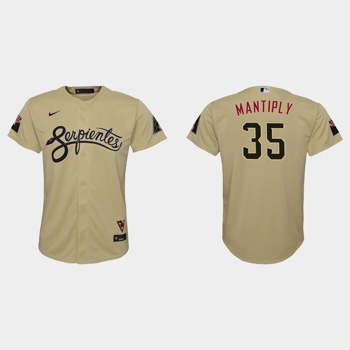 Youth Arizona Diamondbacks Joe Mantiply Gold City Connect Jersey