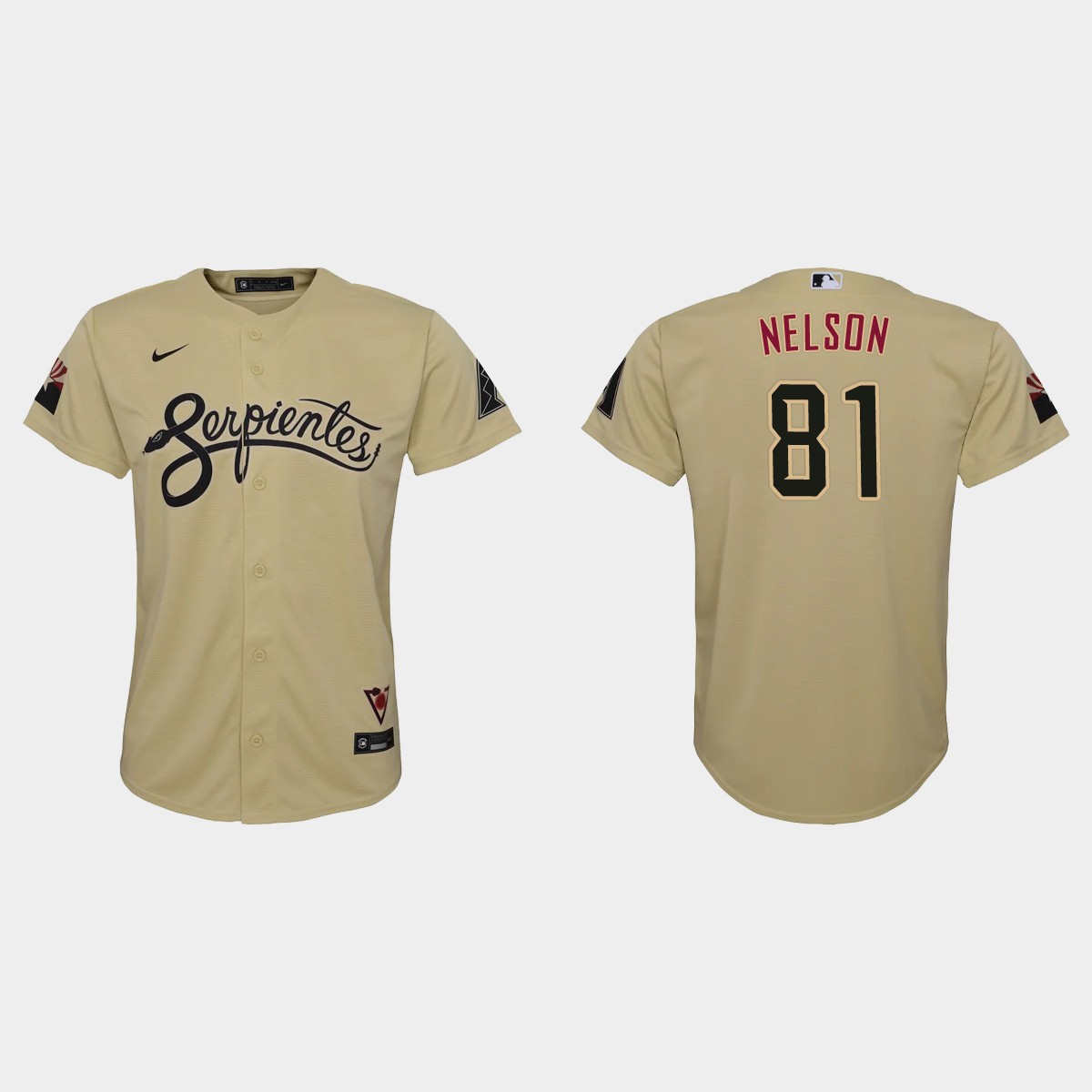 Youth Arizona Diamondbacks Kyle Nelson Gold City Connect Jersey