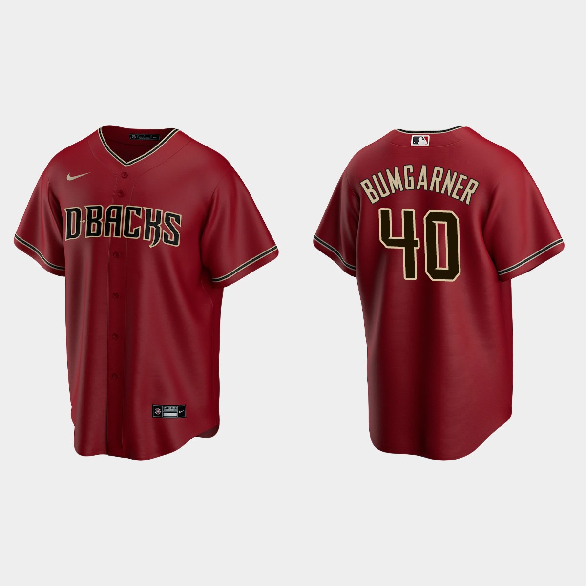 Youth Arizona Diamondbacks Madison Bumgarner Red Alternate Jersey