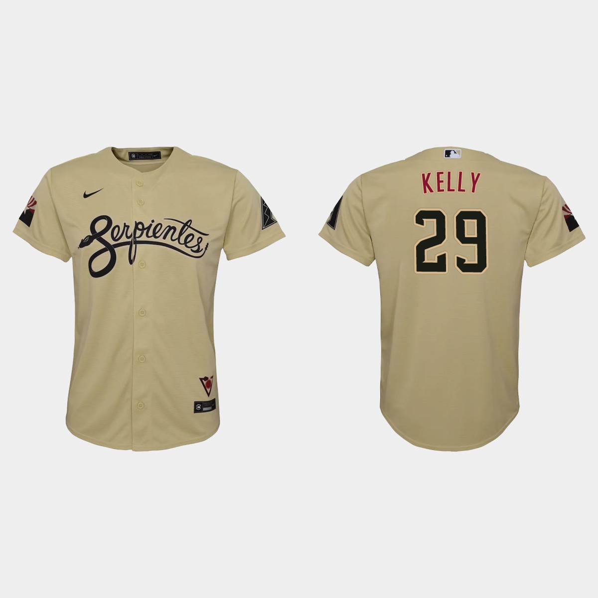 Youth Arizona Diamondbacks Merrill Kelly Gold City Connect Jersey
