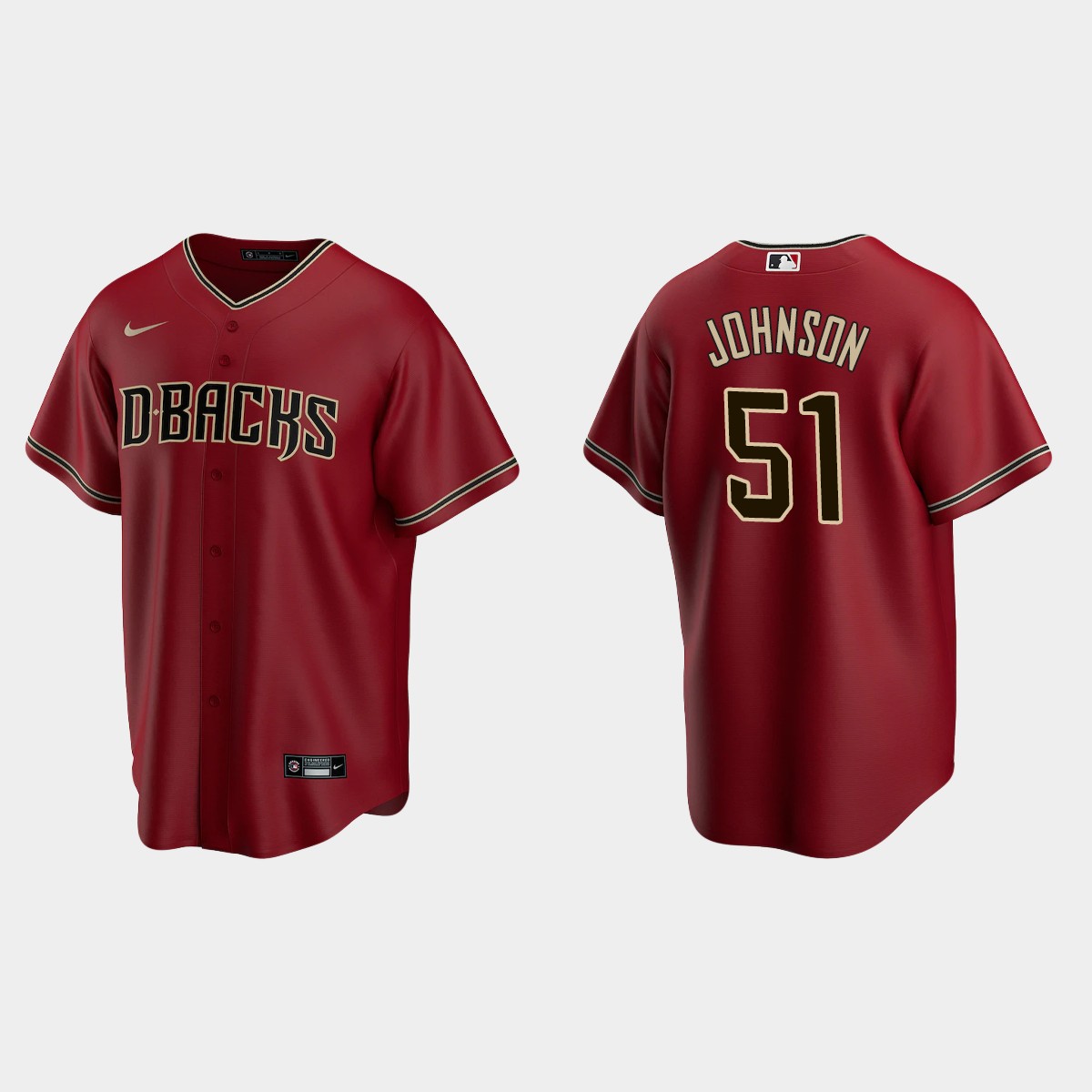 Youth Arizona Diamondbacks Randy Johnson Red Alternate Jersey