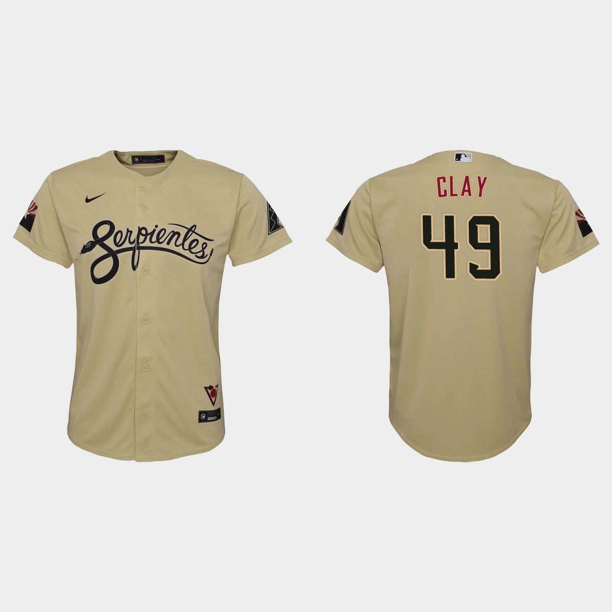 Youth Arizona Diamondbacks Sam Clay Gold City Connect Jersey