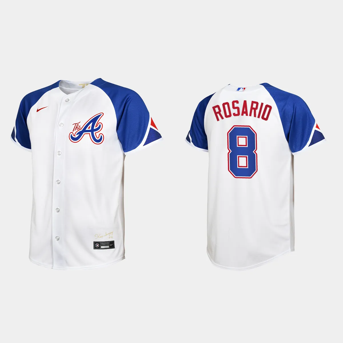 Youth Atlanta Braves Eddie Rosario White City Connect Jersey