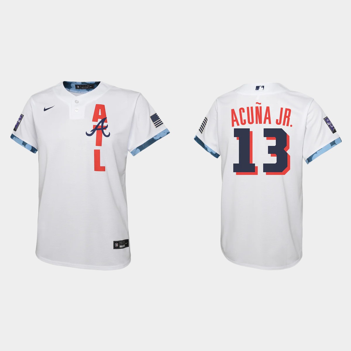 Youth Atlanta Braves Ronald Acuna Jr. White All-Star Game Jersey
