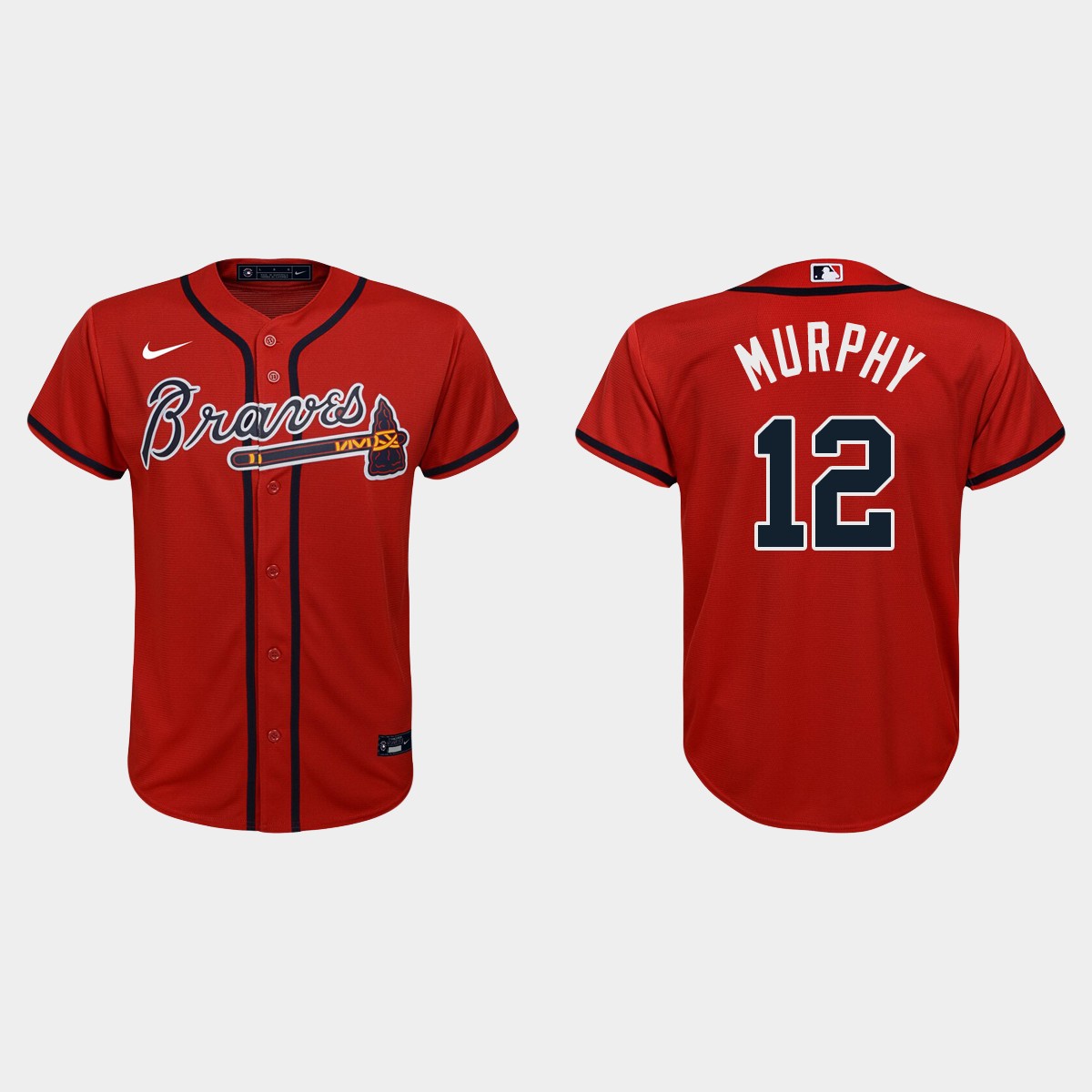 Youth Atlanta Braves Sean Murphy Red Alternate Jersey