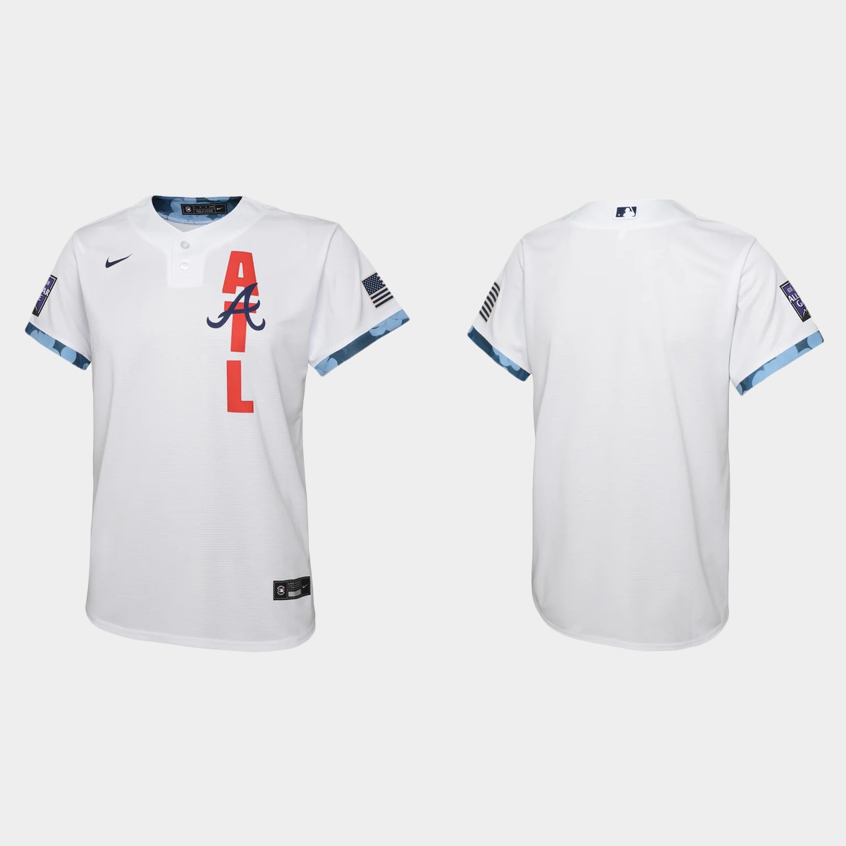 Youth Atlanta Braves White All-Star Game Jersey