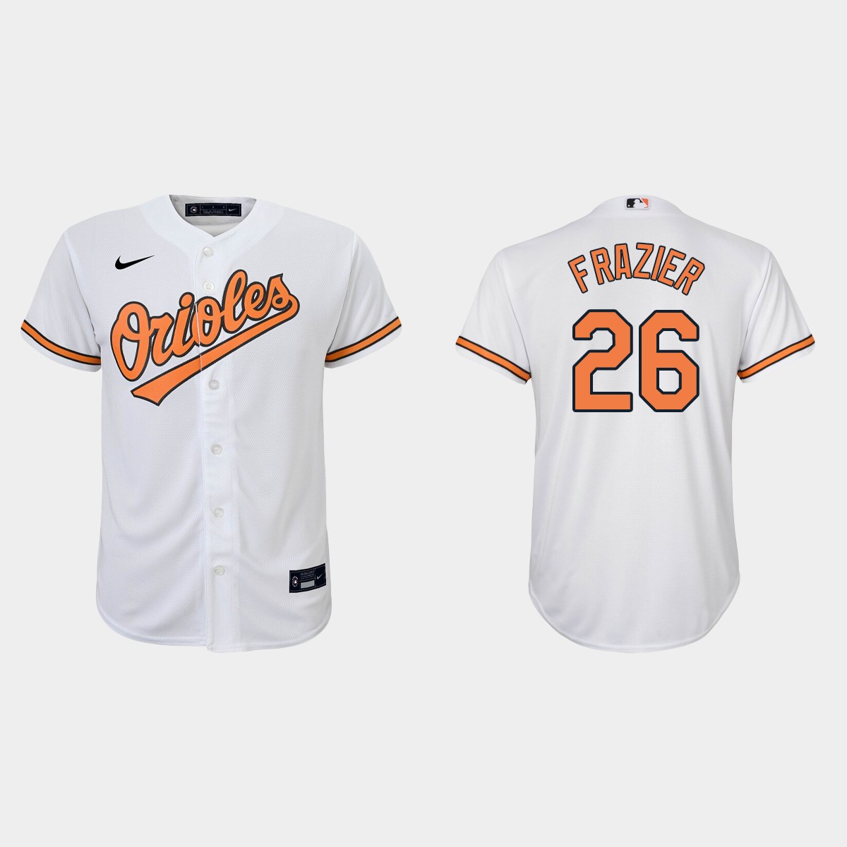 Youth Baltimore Orioles Adam Frazier White Home Jersey