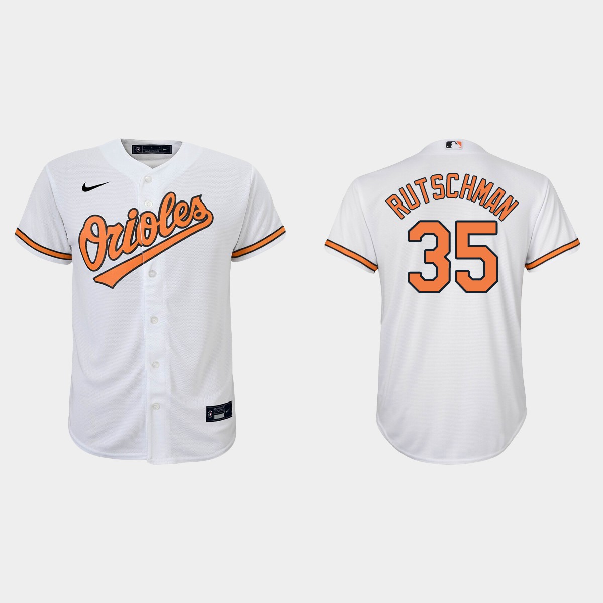 Youth Baltimore Orioles Adley Rutschman White Home Jersey