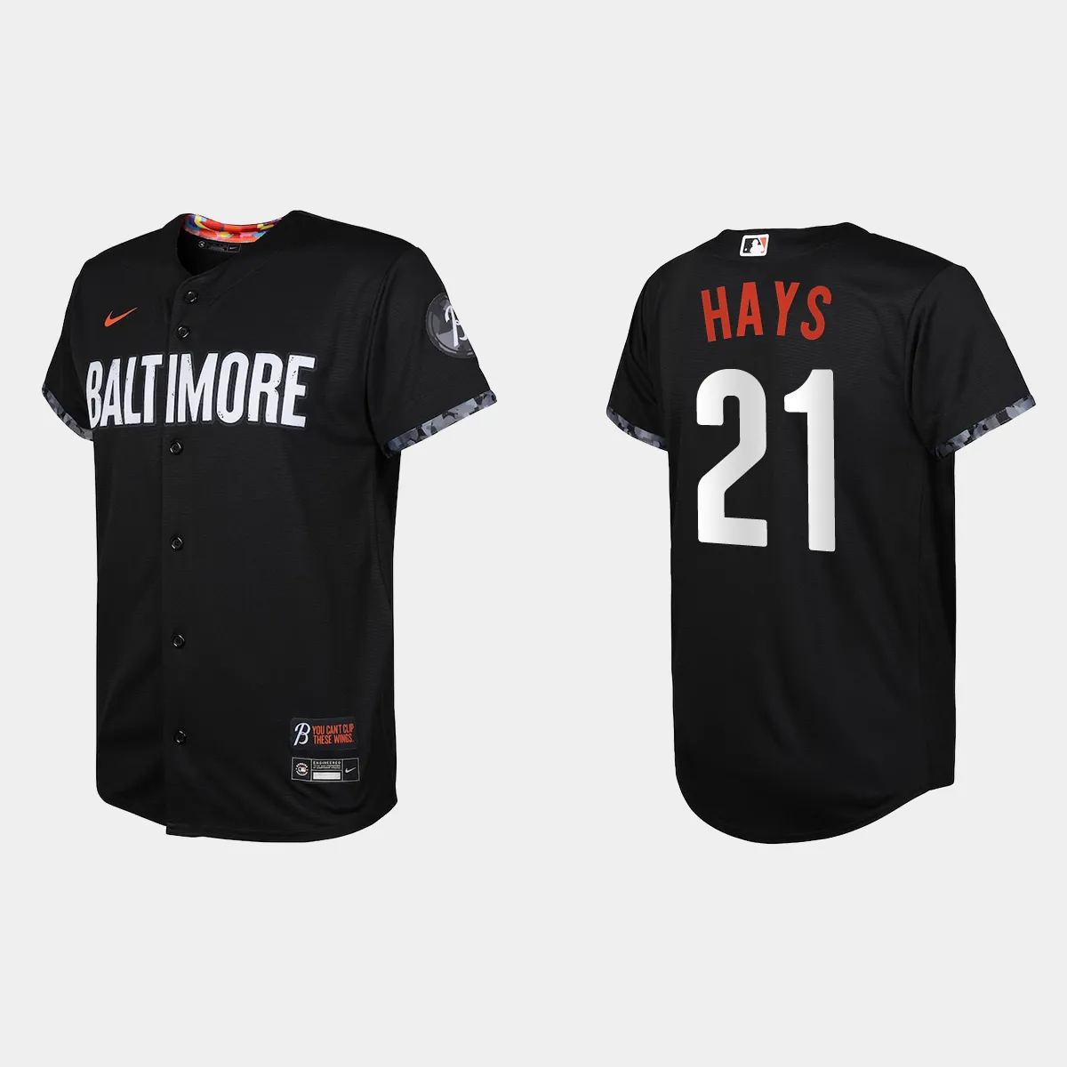 Youth Baltimore Orioles Austin Hays Black City Connect Jersey