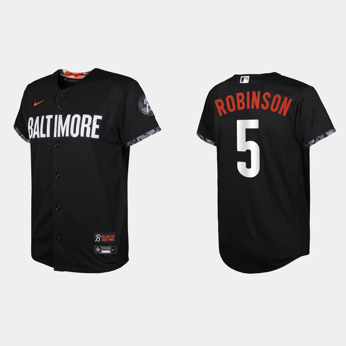 Youth Baltimore Orioles Brooks Robinson Black City Connect Jersey