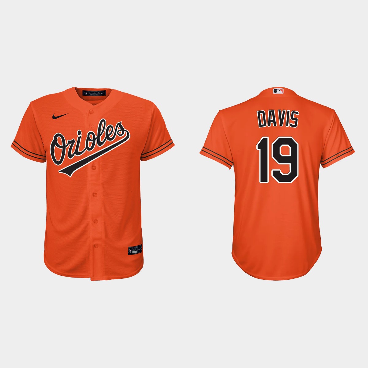 Youth Baltimore Orioles Chris Davis Orange Jersey