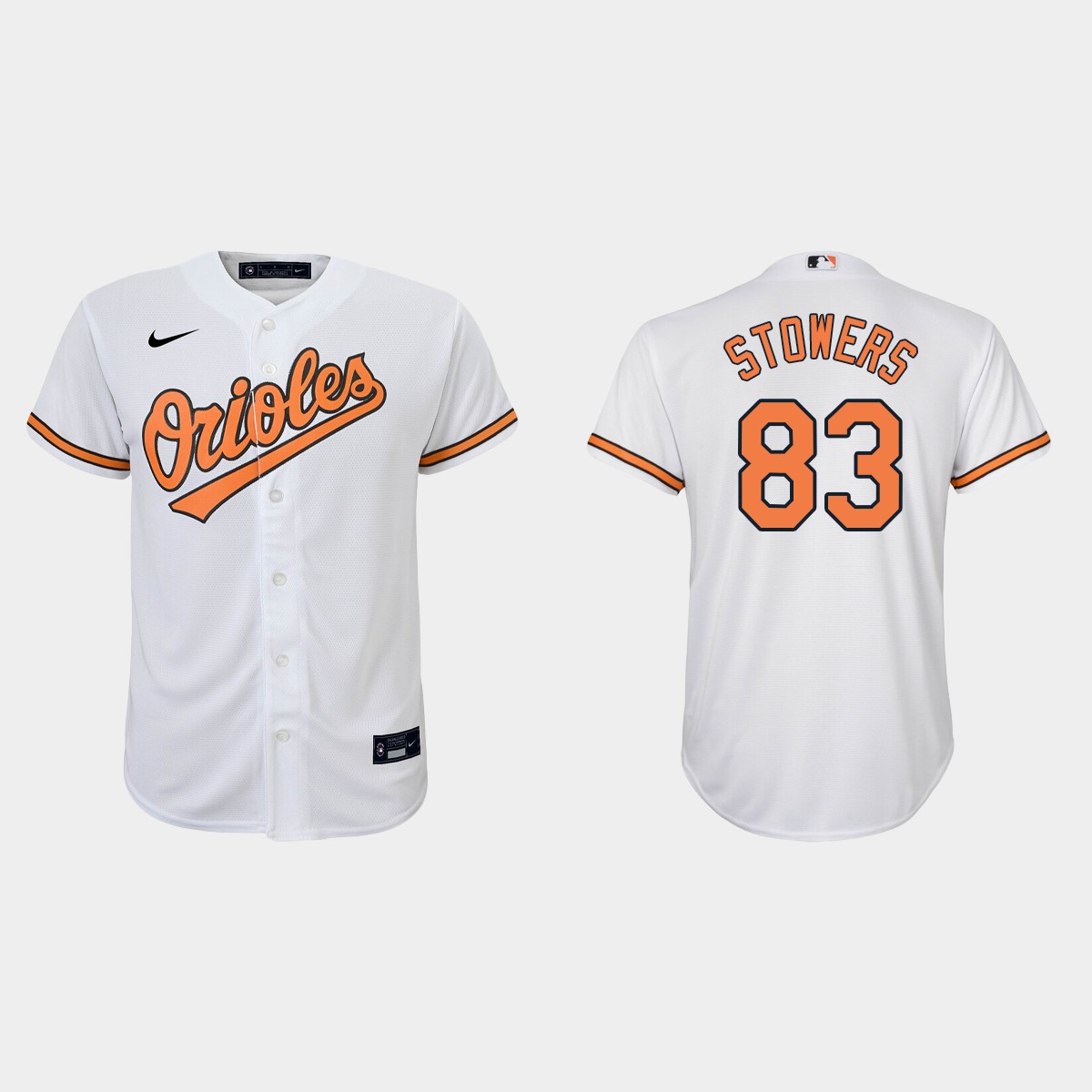Youth Baltimore Orioles Kyle Stowers White Home Jersey
