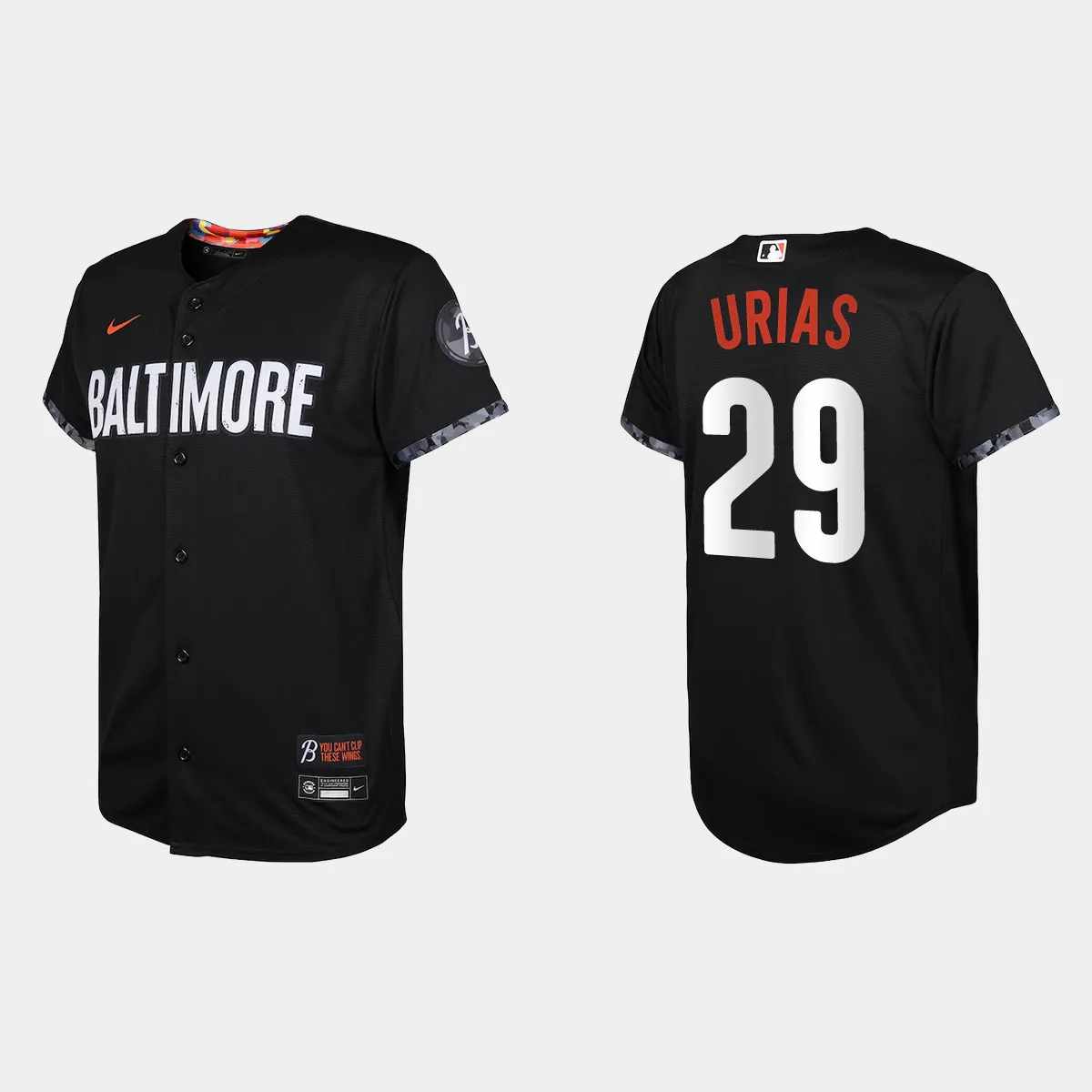 Youth Baltimore Orioles Ramon Urias Black City Connect Jersey