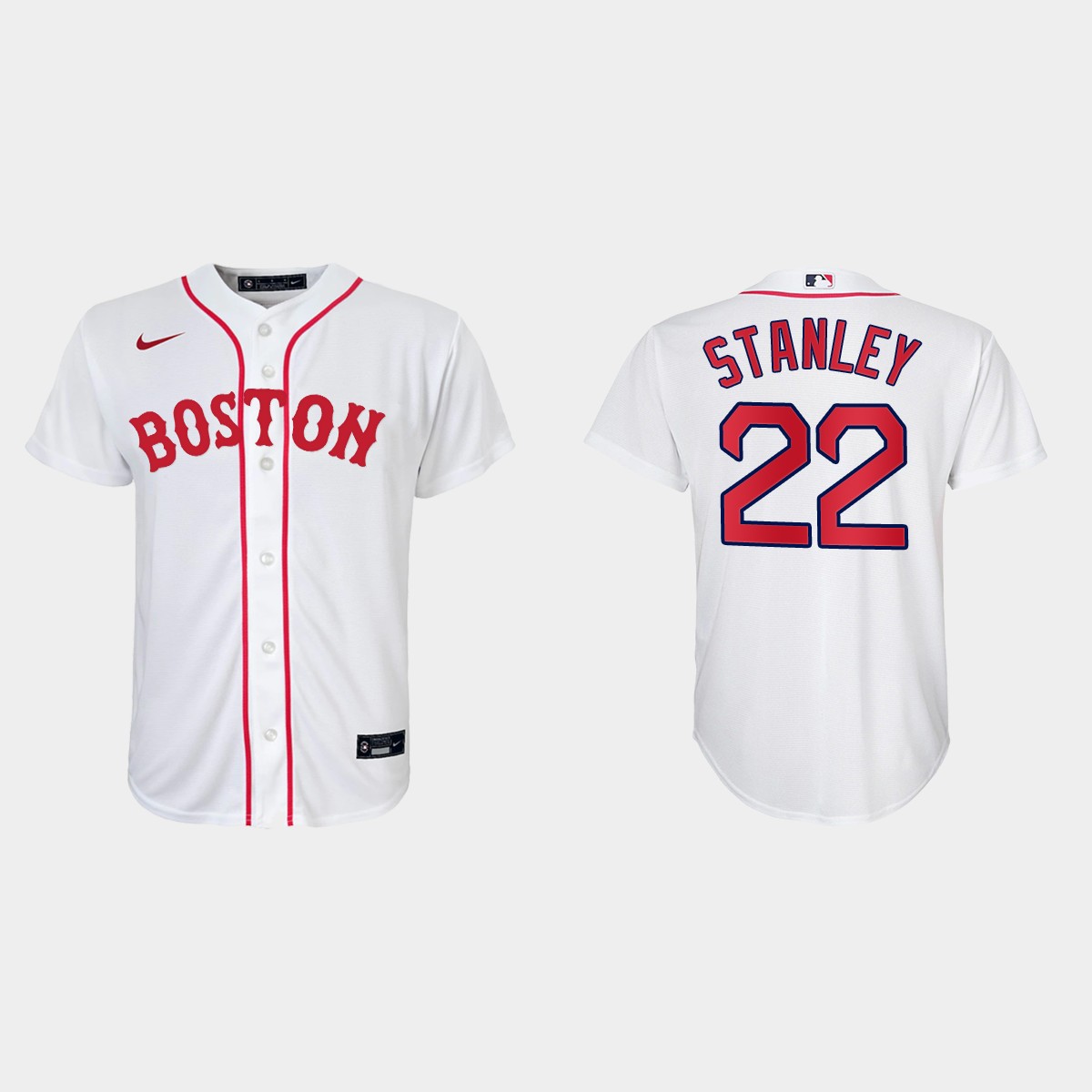 Youth Boston Red Sox #22 Mike Stanley White Patriots' Day Jersey
