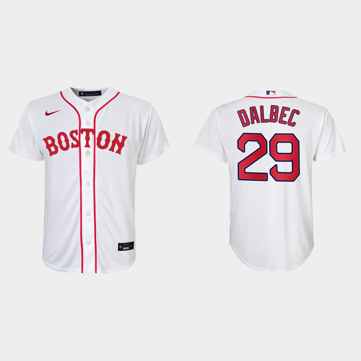 Youth Boston Red Sox #29 Bobby Dalbec White Patriots' Day Jersey